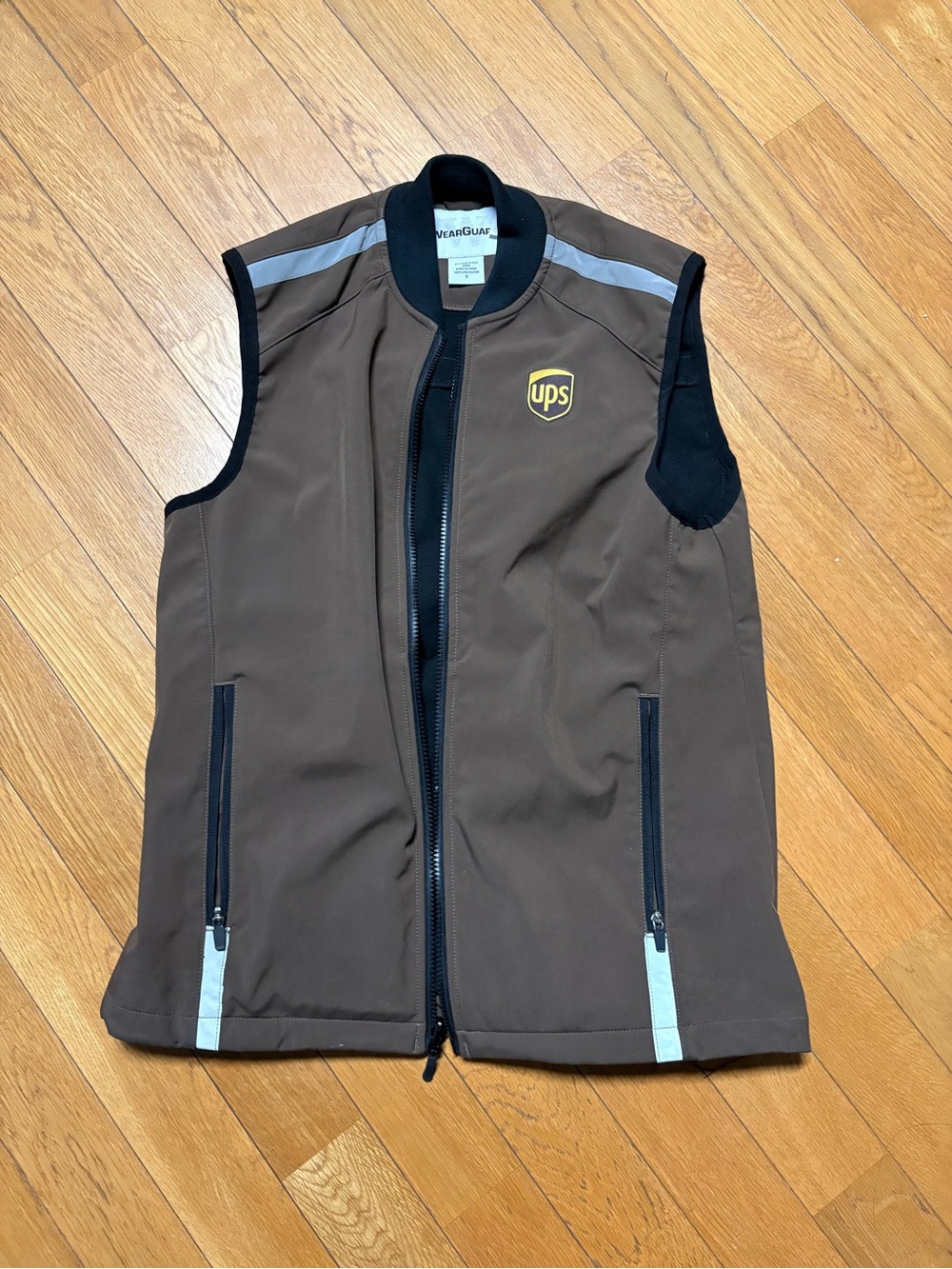 Brown Reflective Work Vest